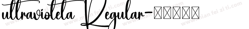 ultravioleta Regular字体转换